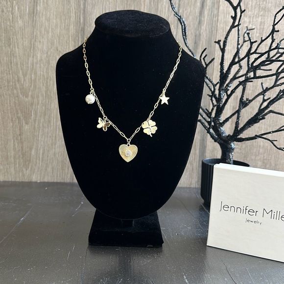 Jennifer Miller Heart Charm Necklace - Picture 3 of 7